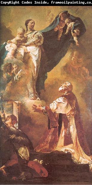 PIAZZETTA, Giovanni Battista The Virgin Appearing to St. Philip Neri
